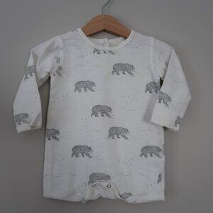 Rylee + Cru Polar Bear Bear Short Romper Size 6-12M